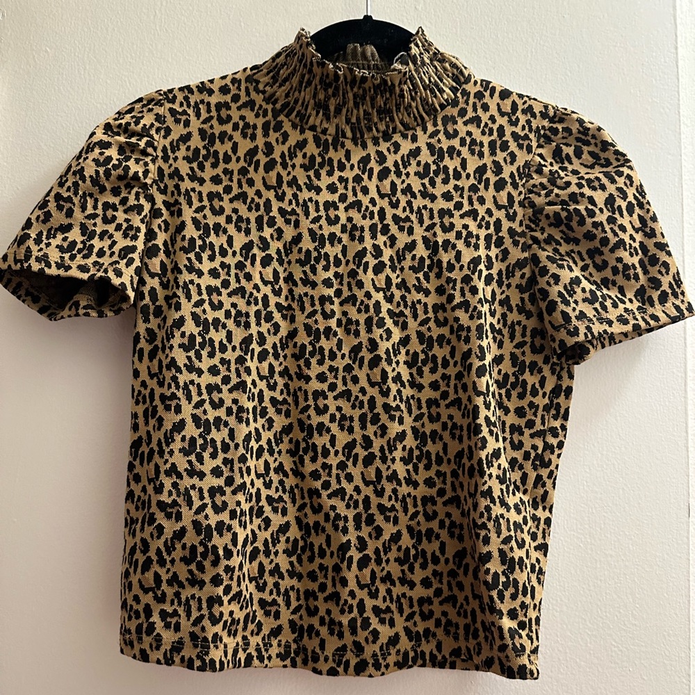 Zara Leopard top, S